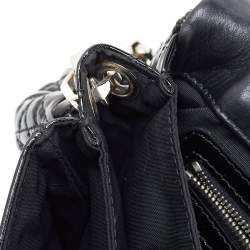 Pre Owned Dior Black Cannage Patent Leather Miss Dior Promenade Shoulder Bag