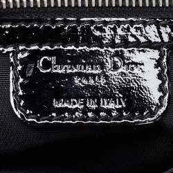 Pre Owned Dior Black Cannage Patent Leather Miss Dior Promenade Shoulder Bag