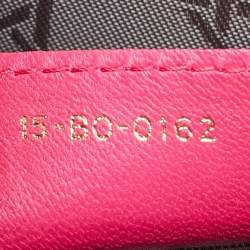 Pre Owned Dior Fuschia Cannage Leather Large Lady Dior Tote