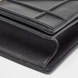 Pre Owned Dior Black Leather Medium Diorama Shoulder Bag