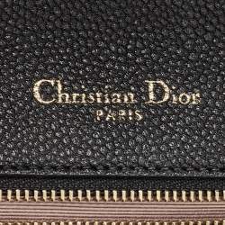 Pre Owned Dior Black Leather Medium Diorama Shoulder Bag