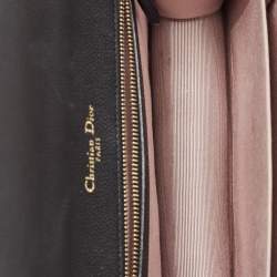 Pre Owned Dior Black Leather Medium Diorama Shoulder Bag