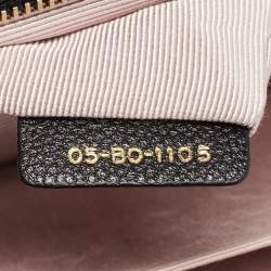 Pre Owned Dior Black Leather Medium Diorama Shoulder Bag