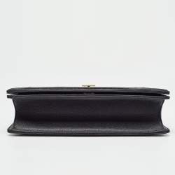 Pre Owned Dior Black Leather Medium Diorama Shoulder Bag