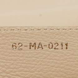 Pre Owned Dior Light Beige Cannage Leather Small Caro Shoulder Bag