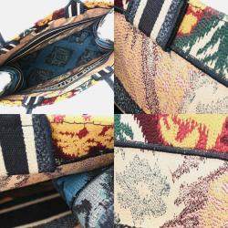 Dior Multicolour Canvas Embroidered Large Paisley Book Tote Bag