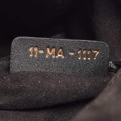 Pre Owned Dior Black/Multicolor Leather Beaded Fringe Mini Lady Dior Tote