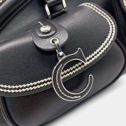 Pre Owned Dior Black Leather My Dior Tote Bag