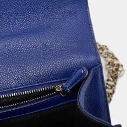 Dior Blue Leather Medium Diorama Shoulder Bag