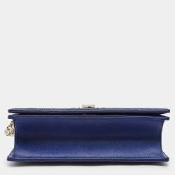 Dior Blue Leather Medium Diorama Shoulder Bag