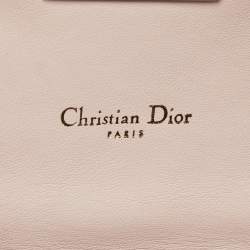 Pre Owned Dior Light Pink Cannage Leather Miss Dior Promenade Chain Clutch