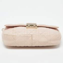 Pre Owned Dior Light Pink Cannage Leather Miss Dior Promenade Chain Clutch