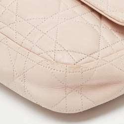 Pre Owned Dior Light Pink Cannage Leather Miss Dior Promenade Chain Clutch