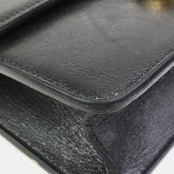 Dior Black Leather 30 Montaigne Shoulder Bag