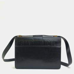 Dior Black Leather 30 Montaigne Shoulder Bag