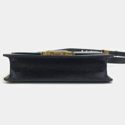 Dior Black Leather 30 Montaigne Shoulder Bag