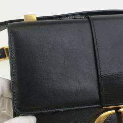Dior Black Leather 30 Montaigne Shoulder Bag