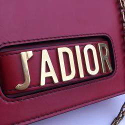 Dior Red Leather Medium J'Adior Shoulder Bag