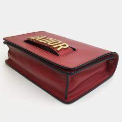 Dior Red Leather Medium J'Adior Shoulder Bag