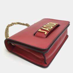 Dior Red Leather Medium J'Adior Shoulder Bag