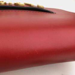 Dior Red Leather Medium J'Adior Shoulder Bag