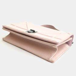 Dior Pink Leather Small Diorama Shoulder Bag