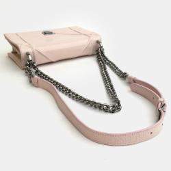 Dior Pink Leather Small Diorama Shoulder Bag