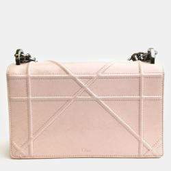 Dior Pink Leather Small Diorama Shoulder Bag