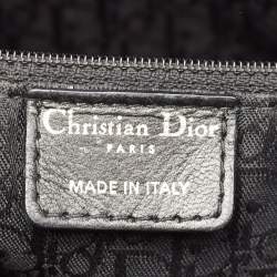 Pre Owned Dior Black Cannage Patent Leather Large Lady Dior Tote