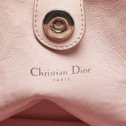 Pre Owned Dior Black/Pink Leather Small Dior Addict Shopping Tote