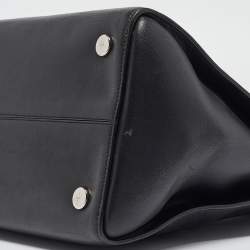 Pre Owned Dior Black/Pink Leather Small Dior Addict Shopping Tote