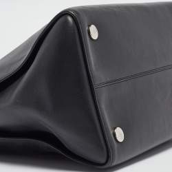 Pre Owned Dior Black/Pink Leather Small Dior Addict Shopping Tote