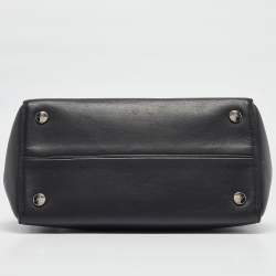 Pre Owned Dior Black/Pink Leather Small Dior Addict Shopping Tote