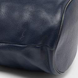 Pre Owned Dior Blue Leather String Bucket Bag