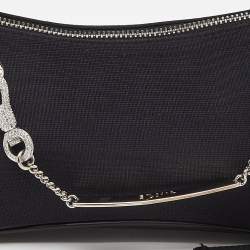 Pre Owned Dior Black Canvas and Leather Hardcore Shoulder Bag