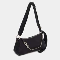 Pre Owned Dior Black Canvas and Leather Hardcore Shoulder Bag