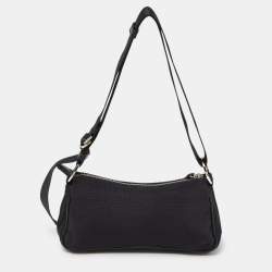 Pre Owned Dior Black Canvas and Leather Hardcore Shoulder Bag