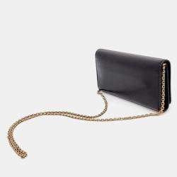 Dior Black Leather J'Adior Mini Chain Crossbody Bag