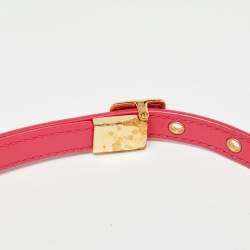 Pre Owned Dior Pink Cannage Denim Medium Caro Shoulder Bag