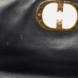 Dior Black Cannage Leather Medium Caro Shoulder Bag