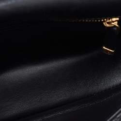 Pre Owned Dior Black Cannage Leather Small Caro Shoulder Bag