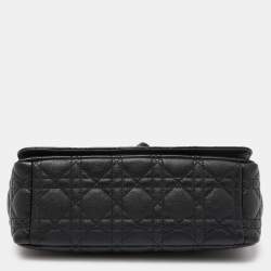 Dior Black Cannage Leather Medium Caro Shoulder Bag