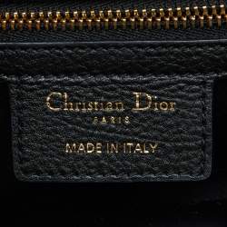 Dior Black Cannage Leather Medium Caro Shoulder Bag