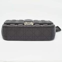 Pre Owned Dior Black Cannage Leather Miss Dior Promenade Shoulder Bag