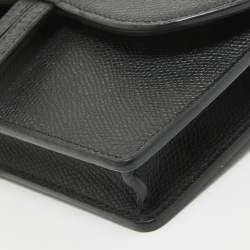 Dior Black Leather Saddle Belt Pouch