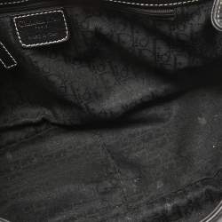 Pre Owned Dior Black Leather St. Germain Flap Satchel