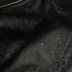 Pre Owned Dior Black Leather St. Germain Flap Satchel