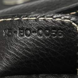 Pre Owned Dior Black Leather St. Germain Flap Satchel