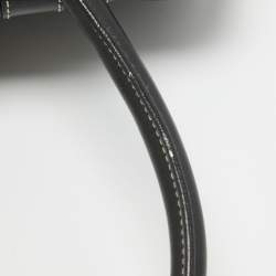 Pre Owned Dior Black Leather St. Germain Flap Satchel