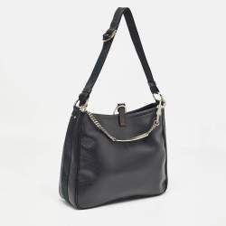 Pre Owned Dior Black Leather Hardcore Shoulder Bag